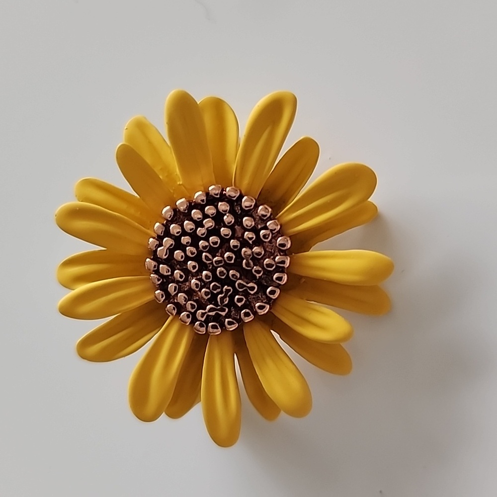 Flower Enameled Embellished Brooch Pin Brr 12$